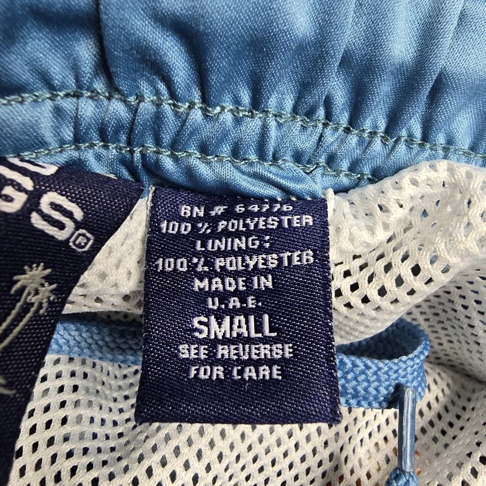 Big Dogs Blue Swim Trunks Board Short Men Size S It's 5 O'clock Somewhere Beer‎